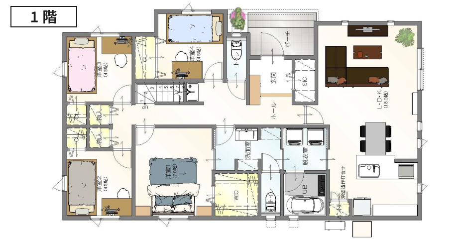 【平屋の利便性】×【大容量収納】を両立した家