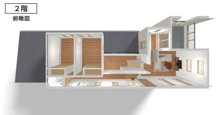 【縦長敷地】×【ビルトインガレージ】のある家